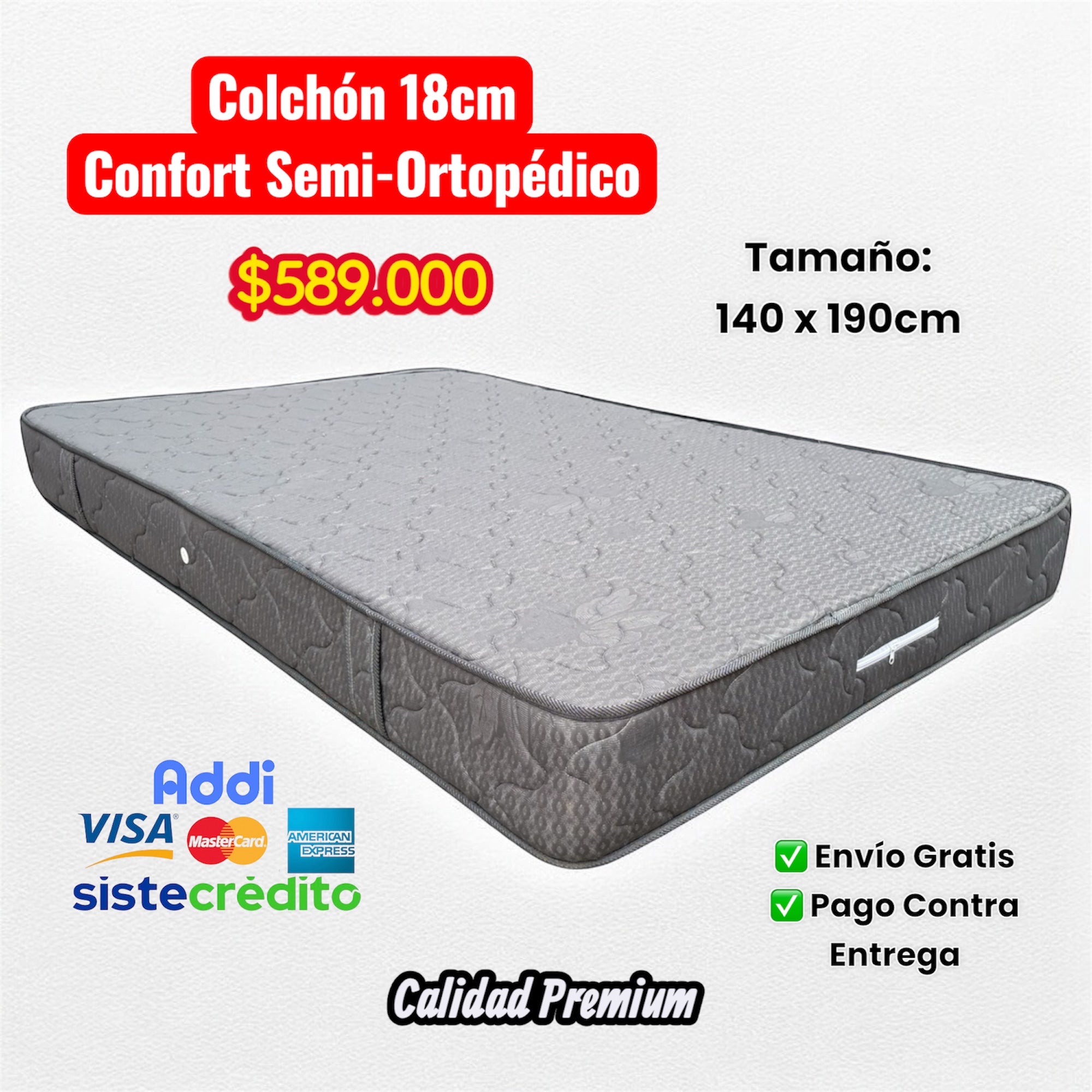 Semi-Ortopédico 18cm